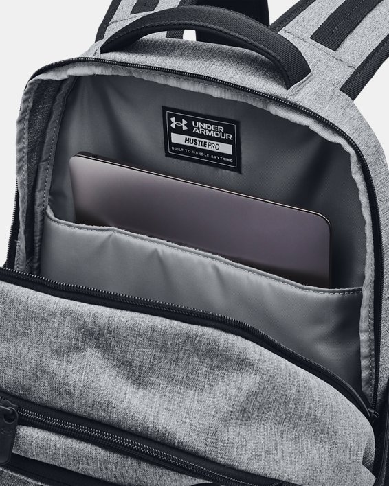 UA Hustle Pro Backpack, Gray, pdpMainDesktop image number 3